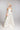 Bustier Hochzeitskleid LIME aus luxuriösem Seiden Mikado mit weit schwingendem Rock und eleganter Schleppe, Frontansicht im Studio.