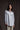 Hemdbluse oversized / blau gestreift
