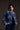 Wende-Jacke / Jacquard-dunkelblau