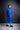 Kurzer Walkpulli royalblue