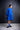 Kleid mit Volant royalblue