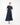 Jersey-Wickelkleid Tencel Dunkelblau